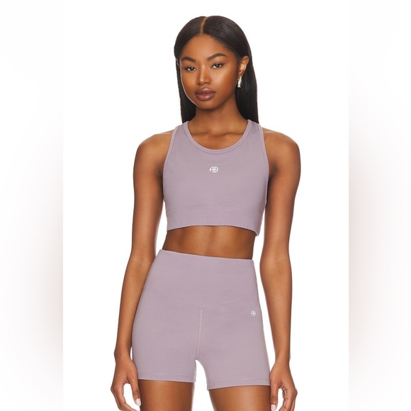Anine Bing Athletic Biker Short and Bra Set - Picture 1 of 3